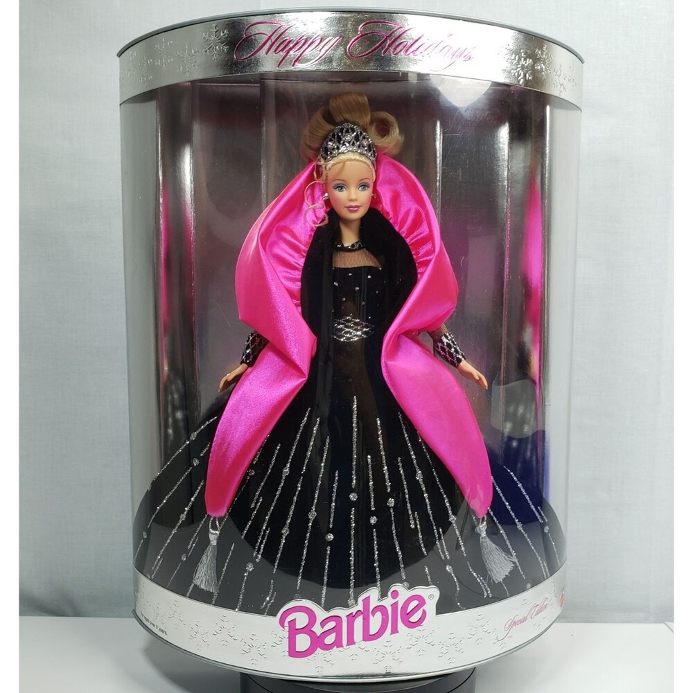 1998 Happy Holidays Special Edition Barbie Doll Box Misprint On Back NRFB 20200 - Picture 1 of 16